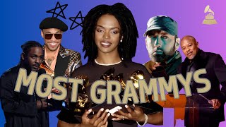 Rappers with the Most Grammys till 2024 [upl. by Mccomb427]