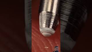 Extreme close up of gel pen on finger 🖊️☝🏻shorts ytshorts trending viralvideo youtubeshorts [upl. by Coop]