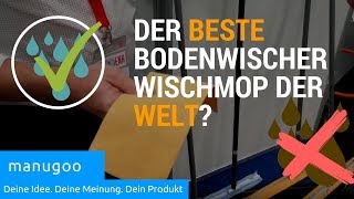 Der beste Bodenwischer Wischmop der Welt manugoo  iENA Erfindermesse 2017 manugoo [upl. by Gnemgnok]