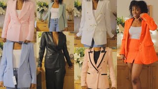 Zara Blazer  Work Wear Try On Haul [upl. by Nwahsak]