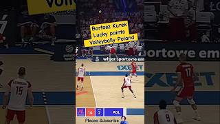 Bartosz Kurek Lucky points Volleybally Poland volleyball volleyballvibes [upl. by Petie443]