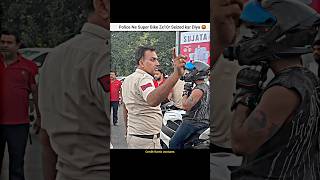 Police vs Bikers 😨Police Stunt Baz Bol rha 🤬shorts bike rider police policevsbiker zx10r [upl. by Demy117]