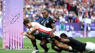 Hits and grit Biggest collisions from mens rugby at Paris 2024  Paris Olympics  NBC Sports [upl. by Pacheco759]