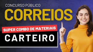 Concurso CORREIOS 2024  COMBO DE MATERIAIS para Carteiro Apostila  Questões Comentadas [upl. by Ahselat537]