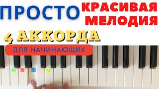 4 аккорда для начинающих Простая и красивая мелодия [upl. by Bertrando401]