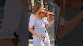 Karolina Protsenko  Sweet Dreams 🎻❤️ Violin Cover  Street Performance [upl. by Aihsinyt]