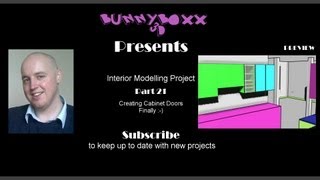 3ds Max Modelling a Complete Apartment Part 21 Cabinet Doors [upl. by Gnagflow]