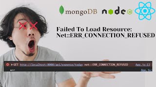 Failed to load resource netERRCONNECTIONREFUSED  Solved  MERN [upl. by Alekal]