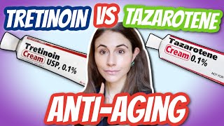 TRETINOIN VS TAZAROTENE FOR ANTIAGING 🤔 Dermatologist DrDrayzday [upl. by Refanej611]