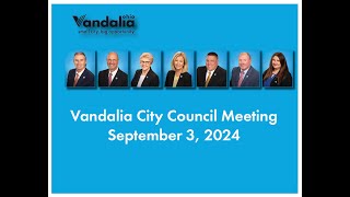 September 3 2024  Vandalia City Council [upl. by Alled]