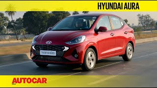 Hyundai Aura Review  TurboPetrol amp Diesel  First Drive  Autocar India [upl. by Montagna]