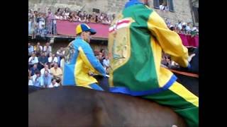 Palio 2008 16Aug At Piazza del Campo Siena Italy [upl. by Euqinot487]