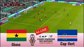 match Ghana vs Cap Vert en direct aujourdhui Coupe dAfrique des Nations Gameplay PC [upl. by William960]