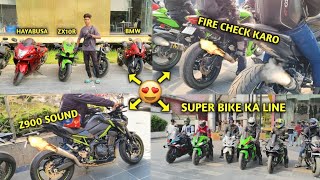 Super Bike  Z900 Sound 🥵💔 And Zx10r Ka Fire🔥quotBike Ka Line  Check Karo😱 [upl. by Afinom82]