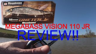 Megabass Vision 110 Jr Review and Fishing the Spawn [upl. by Anivid]