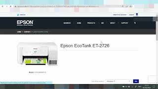 EcoTank ET 2726 Driver Download Windows 11 Setup Instruction [upl. by Anoif]