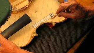 Vigdorchik Plate Tuning Back Plate of my Opus 15 Violin Strips 1 2 3 [upl. by Llibyc]