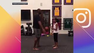 Kobe Bryant gets schooled by daughter  ESPN [upl. by Nason823]