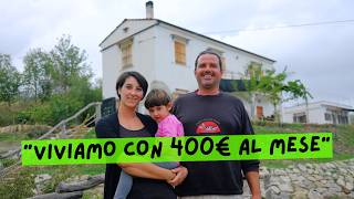 La famiglia che vive in autosufficienza con 400€ al mese [upl. by Yeslrahc]