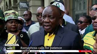 Ramaphosa calls for patience in Nosiviwe MapisaNqakula s legal process [upl. by Znerol]