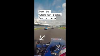 How To Warm Up Tires For A Race Formula 3 [upl. by Stilu333]