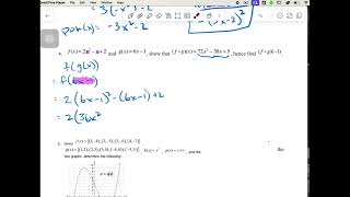 IB MAA SL  02081 Composition of Functions  Examples [upl. by Kinsler]