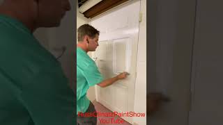 Apply Benjamin Moore Advance Paint for Spray Like Finish shorts [upl. by Nerty348]