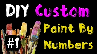 DIY Custom Paint By Numbers Tutorial 1  Project Intro Beer Santa Painting [upl. by Nedda]