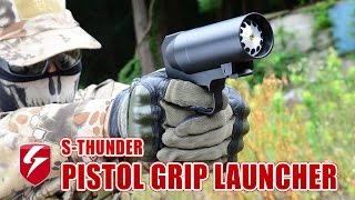 STHUNDER ピストルグリップランチャー Airsoft エアガン レビュー [upl. by Basham]