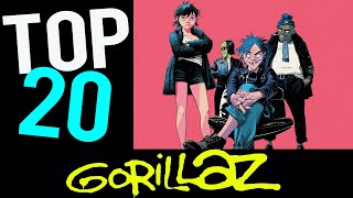 TOP 20 The Most Played Gorillaz Songs [upl. by Jefferson9]