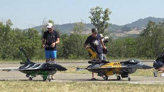 Triple F16 RC Turbine Scale Model Jets [upl. by Bjorn571]