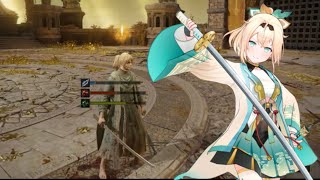 Elden Ring PVP as Kazama Iroha Uchigatana almost no poise 110 [upl. by Reifel]