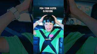 🚗Sister is driving 👀😳 funny norrisnuts [upl. by Weinberg]