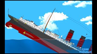 Sinking the ship RMS Mauretania in Floating Sandbox simulator  Part 4 [upl. by Orthman918]