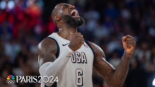 LeBron James’ TOP highlights from Paris Olympics basketball competition  NBC Sports [upl. by Amargo]