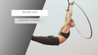 Aerial hoop  dynamic acrobatic tricks  Meygane Klein [upl. by Essirehs952]