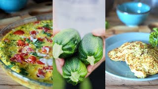 QUE FAIRE AVEC DES COURGETTES  2 IDÉES RECETTES [upl. by Pappas]