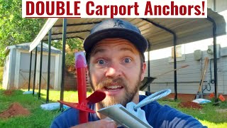 Anchor Your Carport Down  DIY Project [upl. by Aney]