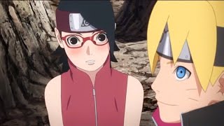 Just Sarada Blushing Before Boruto  BoruSara Moments [upl. by Ailefo637]