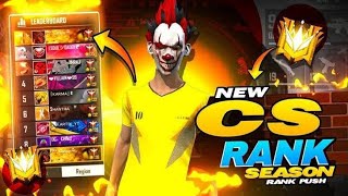 CS RANK NEW SEASON PUSHING🖐 EP1 FREE FIRE RANK [upl. by Yelyac]