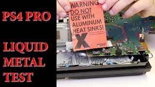 Liquid Metal for PS4 Pro  Is it Better Than Thermal Paste [upl. by Judith]