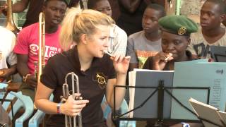 Alison Balsom and Guy Barker quotMusic as a Healerquot Brass for Africa trip 2014 [upl. by Yeliab983]