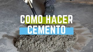 Como hacer cemento [upl. by Obnukotalo]