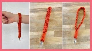 Chaveiro de macrame com alça [upl. by Ettennaej]