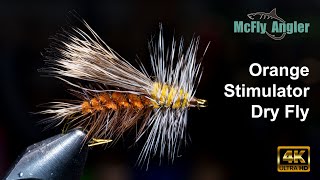 Stimulator Dry Fly  4k tutorial  McFly Angler Dry Fly Tying Tutorial [upl. by Lohrman]