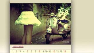 Vespa Calendar 2012 [upl. by Airbmak672]