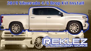 46 Drop Kit on 2019 Silverado Belltech Street Performance 1040SP [upl. by Medeah414]