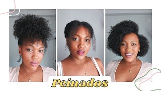 🦋 3 Peinados bonitos y fáciles para el cabello Afro  Afro Hairstyles [upl. by Hartman]