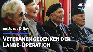 80 Jahre DDay Veteranen gedenken der LandeOperation  AFP [upl. by Askari]