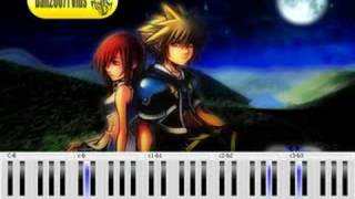 REQ Kingdom Hearts 2  Roxas Theme Piano Tutorial [upl. by Ainatit]